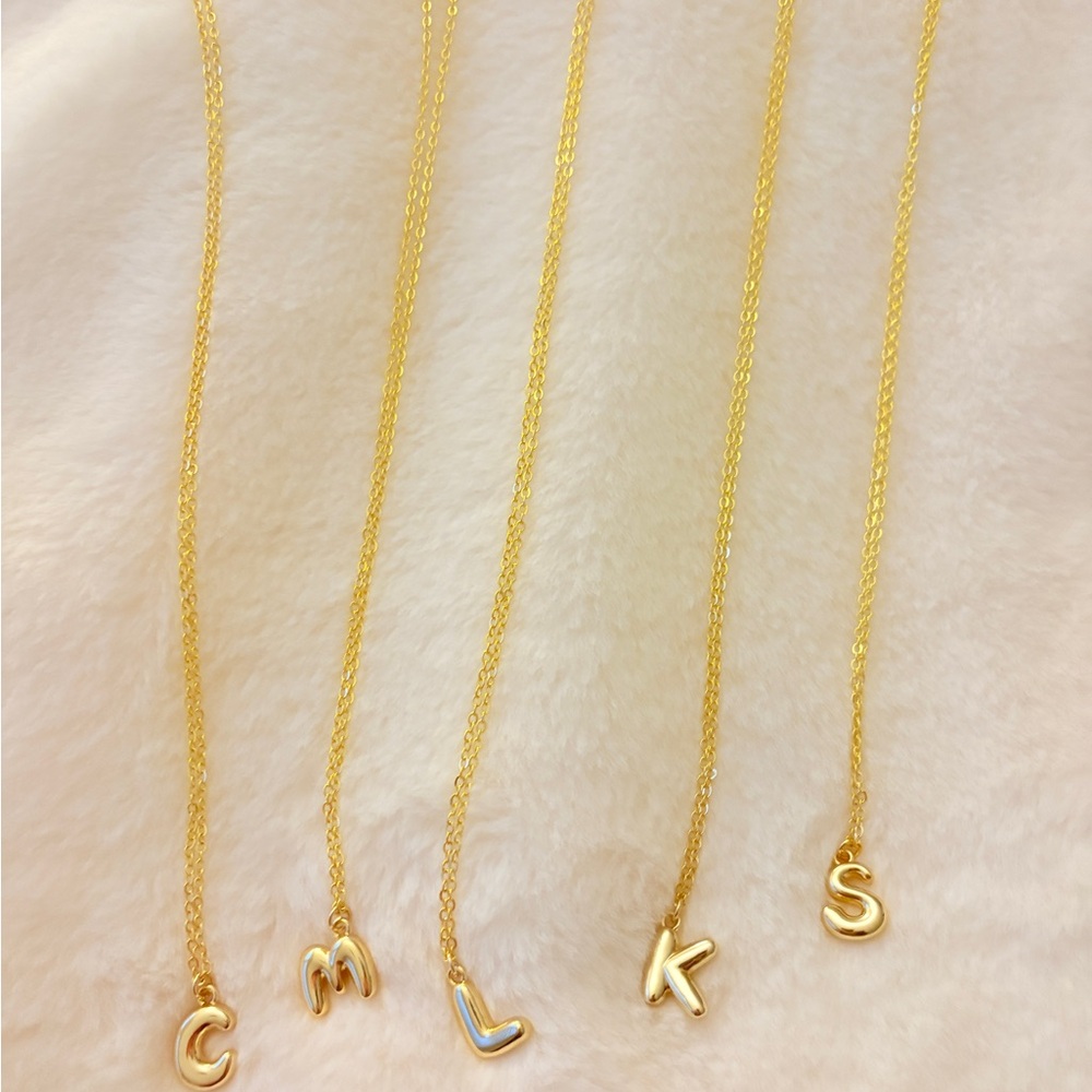 Gold Initial Pendant Necklace
